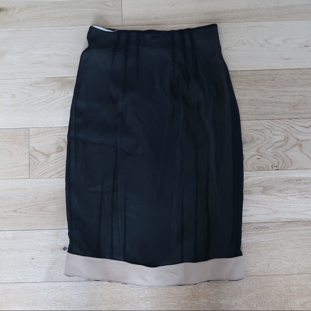 D&G Black skirt with gold zipper detail